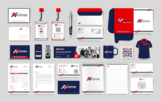 design professional business stationery brand identity