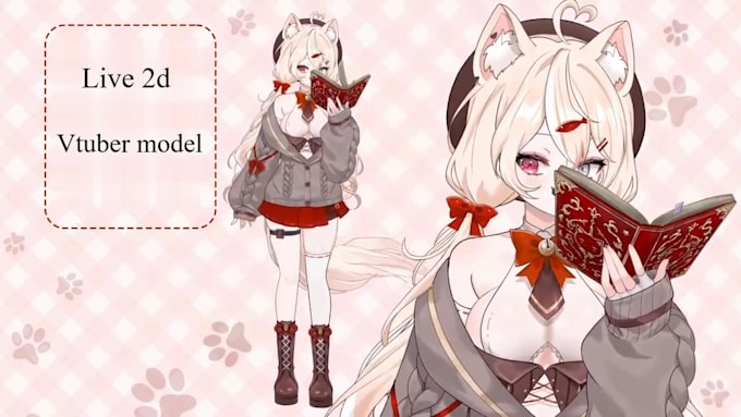 design and rig live2d vtuber model, 2d vtuber model, vtuber rigging, 2d avatar