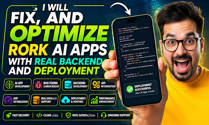 fix, and optimize rork ai apps with real backend and deployment