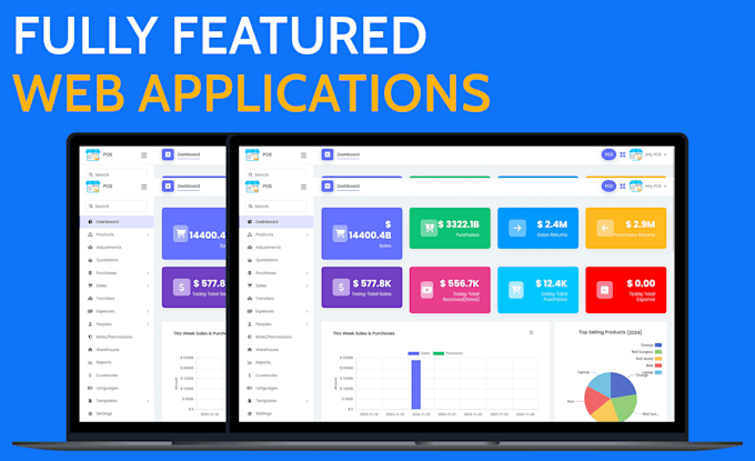 develop custom web application and business application