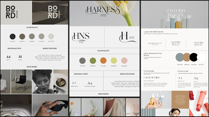 design a premium logo and complete brand guidelines