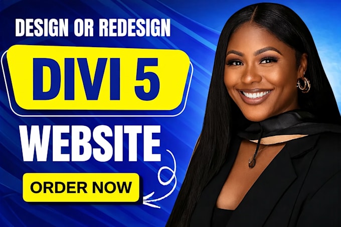 design a fast, modern divi 5 wordpress website or landing page