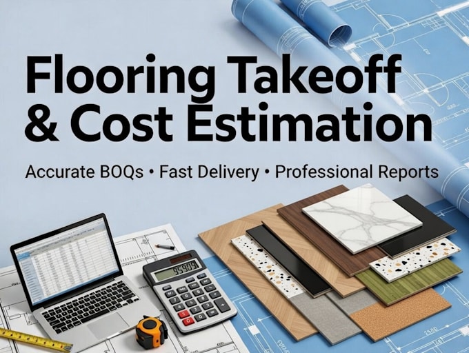 provide flooring quantity takeoff and detailed cost estimation services