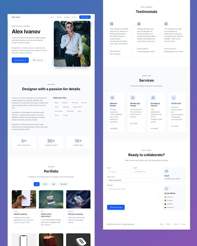 create your portfolio website