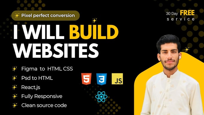 convert figma to reactjs responsive landing page