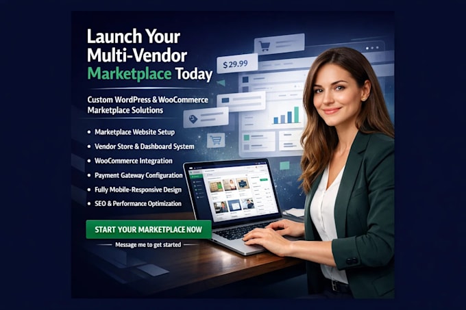 develop wordpress multi vendor marketplace ecommerce website