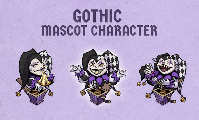 create a unique gothic mascot character