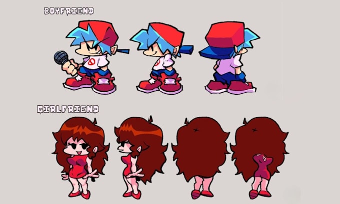 Design and animate your fnf oc sprite sheet for friday night funkin mod ...