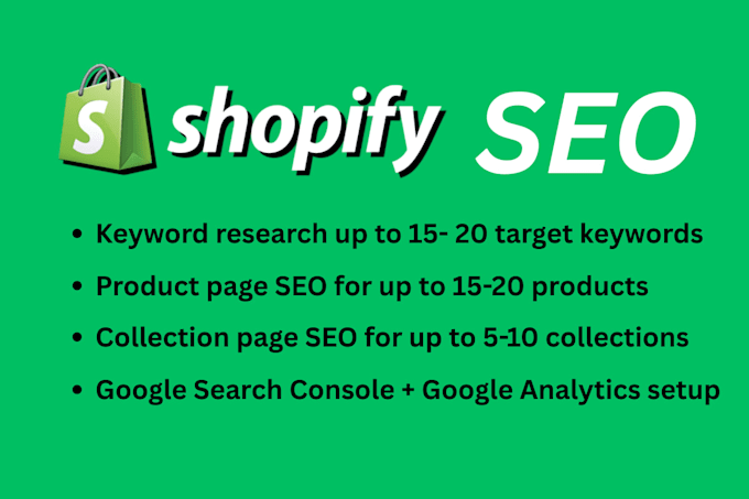 shopify SEO optimization for 100 product pages collection