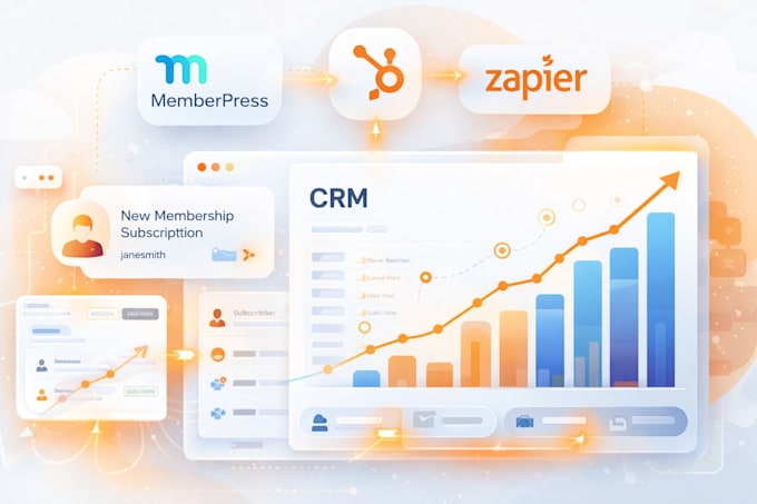 integrate hubspot with memberpress using zapier automation