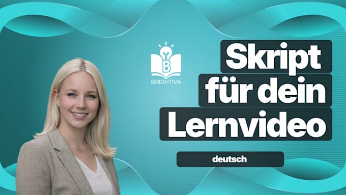 write your professional german learning video script