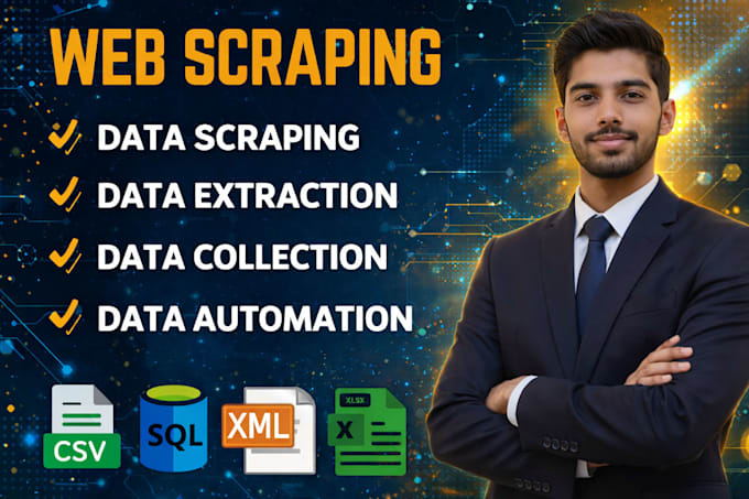 do web scraping and data scraping using python