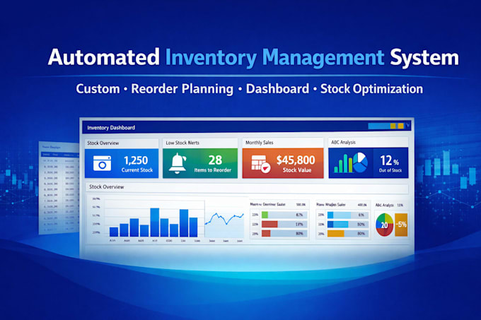 build a customized automated inventory management system in excel