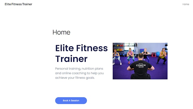 create a professional fitness trainer website in wordpress