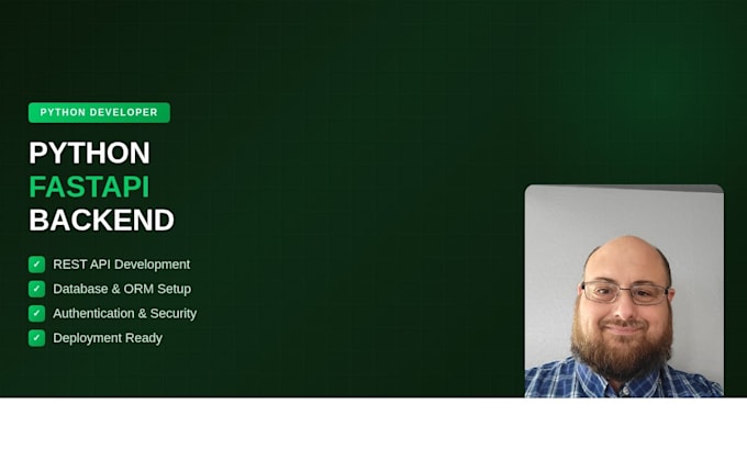 build a rest API using python fastapi with database and auth