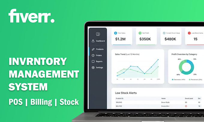 create a professional excel inventory and stock management system