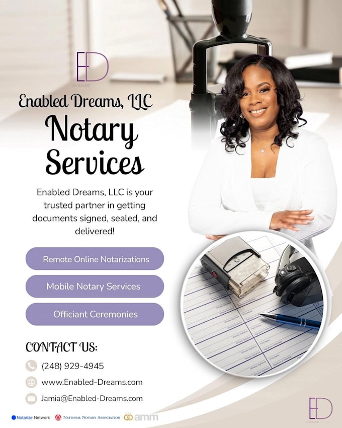 provide michigan remote online notary services
