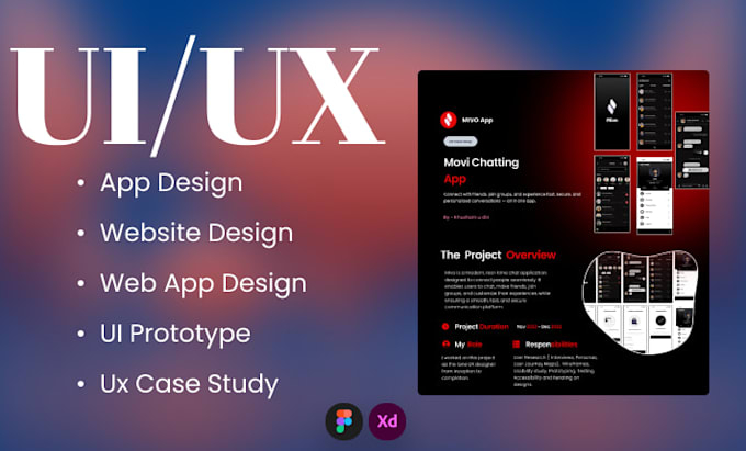 create UX UI design case study for your portfolio