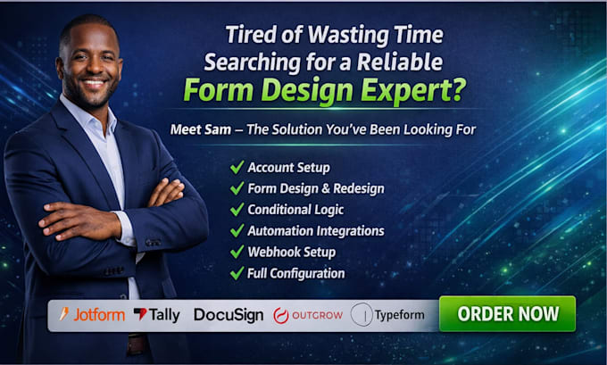design jotform tally docusign form outgrow typeform with full ai automation