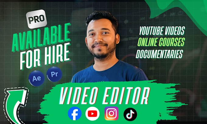 do video editing, corporate, courses, youtube video editing