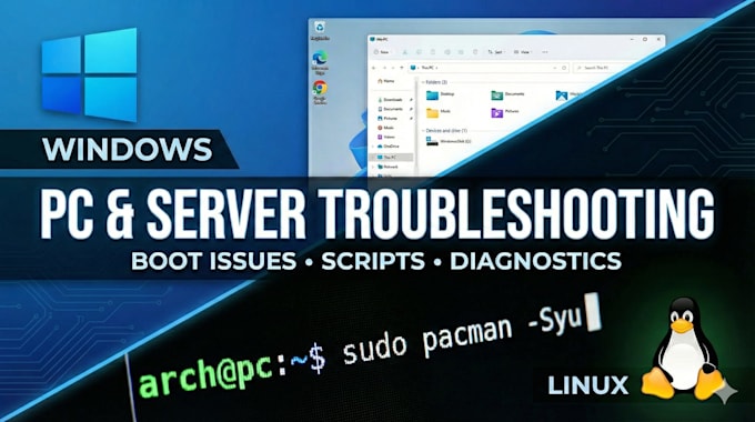 troubleshoot your windows or linux PC or server
