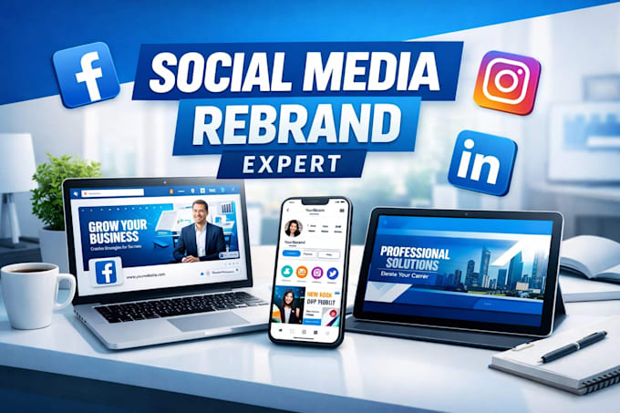 create, revamp your facebook profile and linkedin profile
