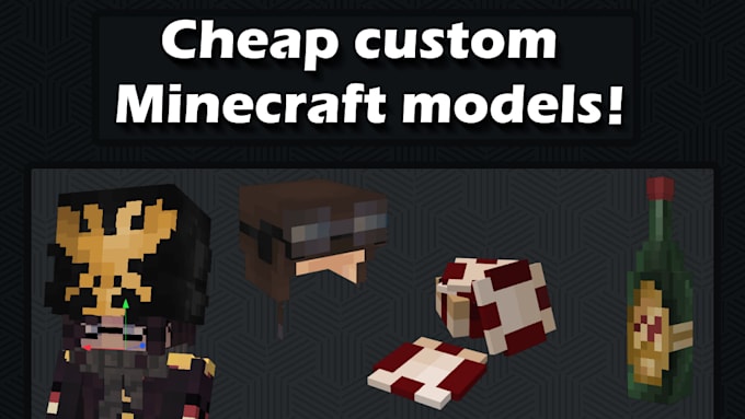 make a minecraft 3d model for you