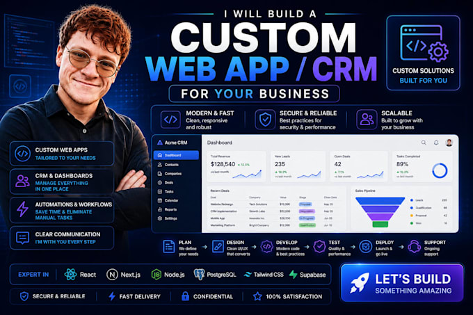 build a custom web app or CRM for your business