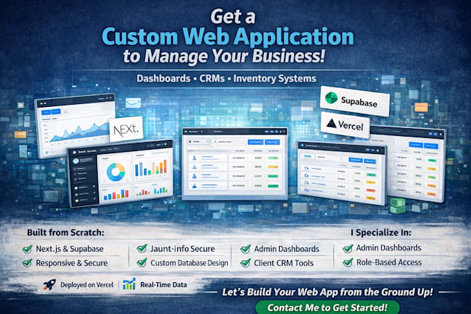 build a custom web app or CRM for your business