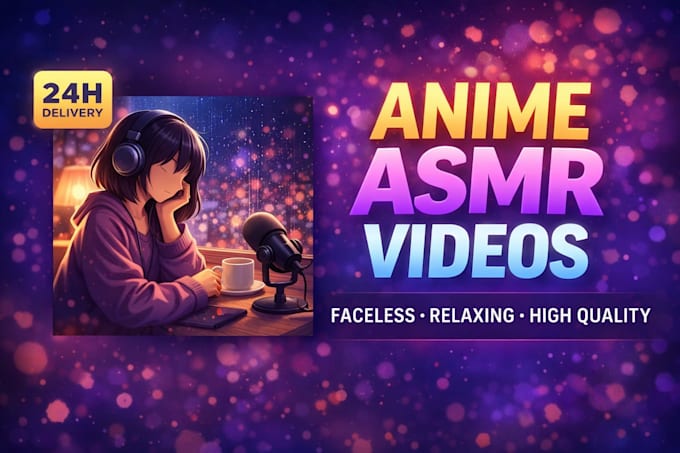 make premium ai  aesthetic animation for relaxing asmr faceless channels