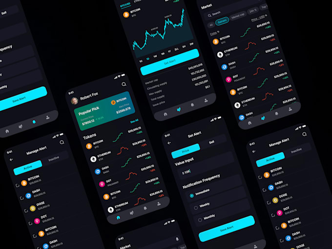 develop token app, coin listing, smart contract, blockchian app, crypto app