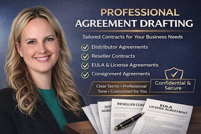 draft distributor, reseller, eula, license, consignment agreements and contracts