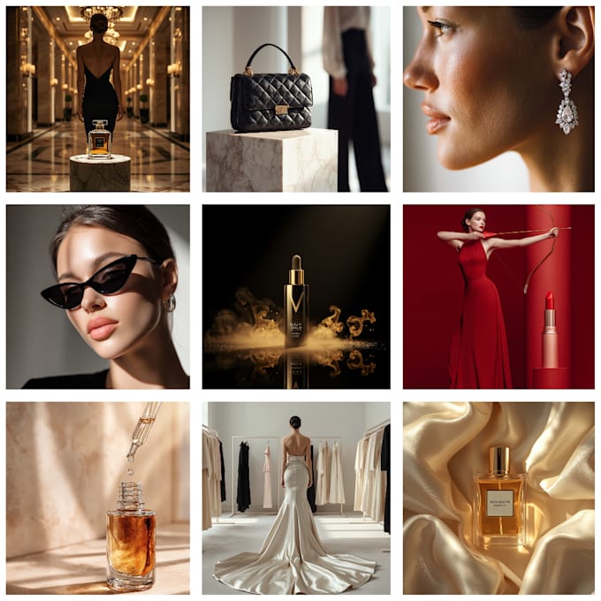 create luxury ai product and fashion images for brands
