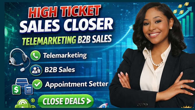 commission based sales closer leads b2b sales closer high ticket sales closer
