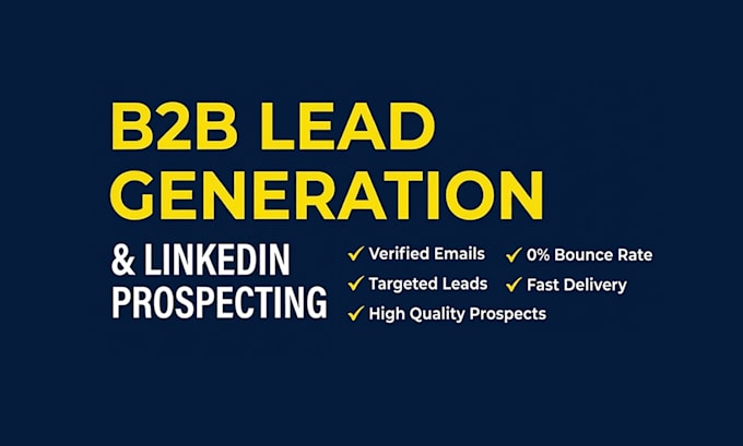 b2b lead generation and linkedin lead generation