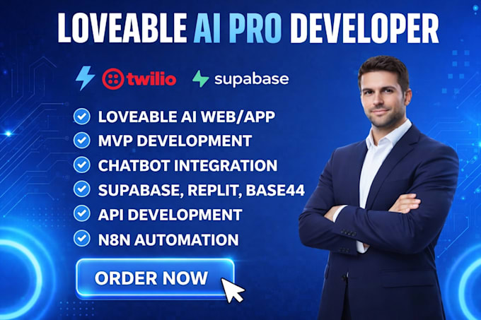 build lovable web app, lovable website fix lovable, saas, mvp, lovable developer