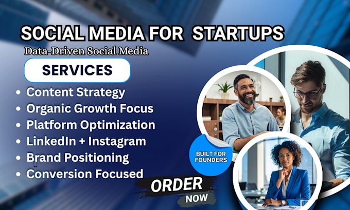 be your saas social media manager tech startup founder linkedin b2b
