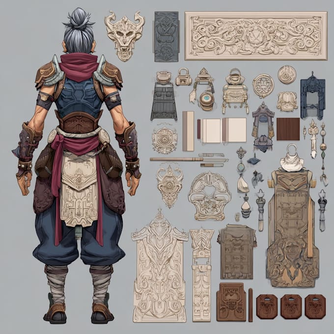 draw custom character sheet or reference sheet