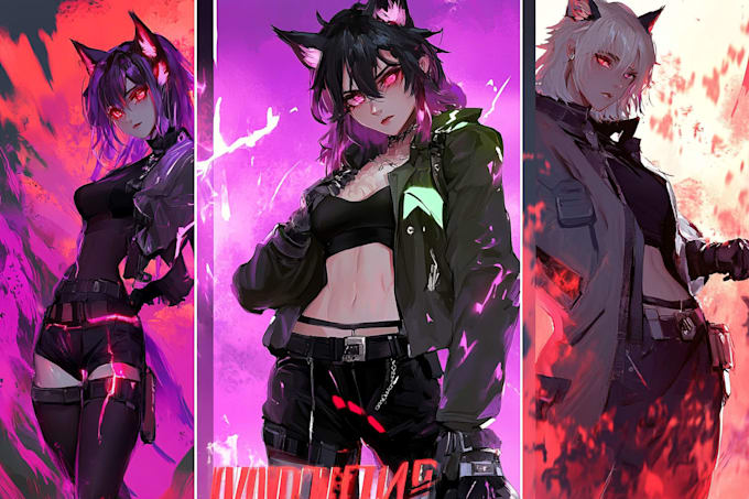 create expressive anime character portrait