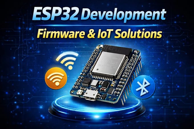 develop esp32 firmware and iot solutions