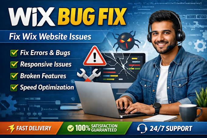 fix wix website issues, bug and troubleshooting