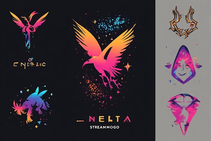 design professional stream logo emotes static