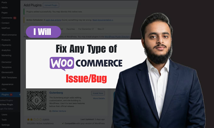 fix any woocommerce error, wordpress bug, or checkout issue