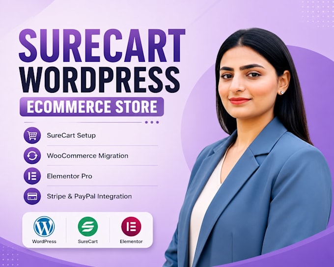set up a surecart ecommerce store with elementor in wordpress