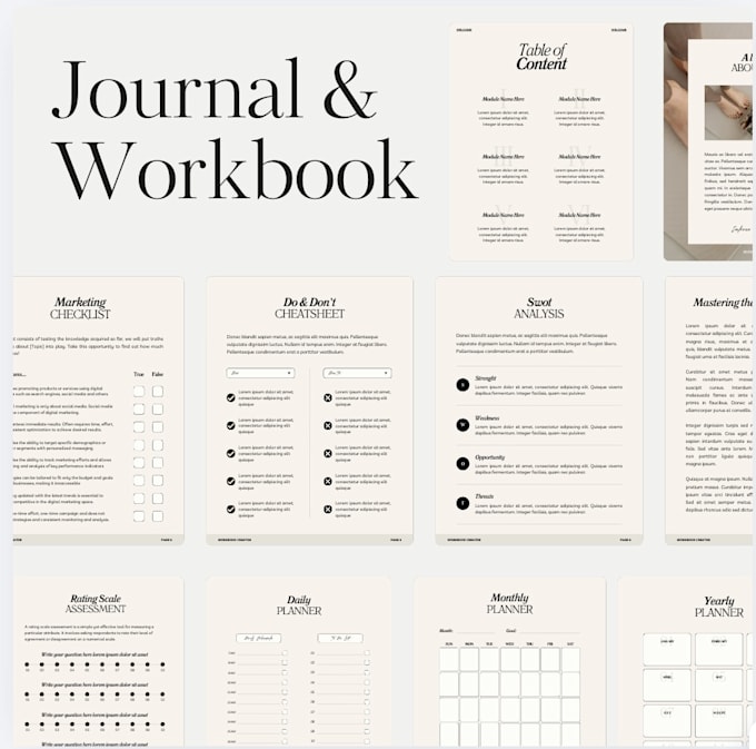 professionally design your brands workbook or journal