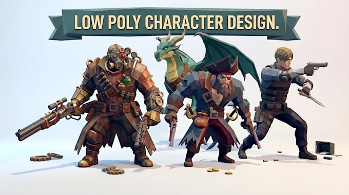 create 3d characters for games and animations