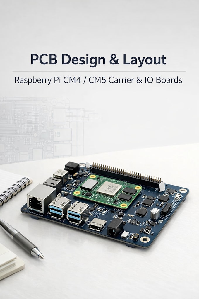 do pcb design and pcb layout for raspberry pi cm4 cm5