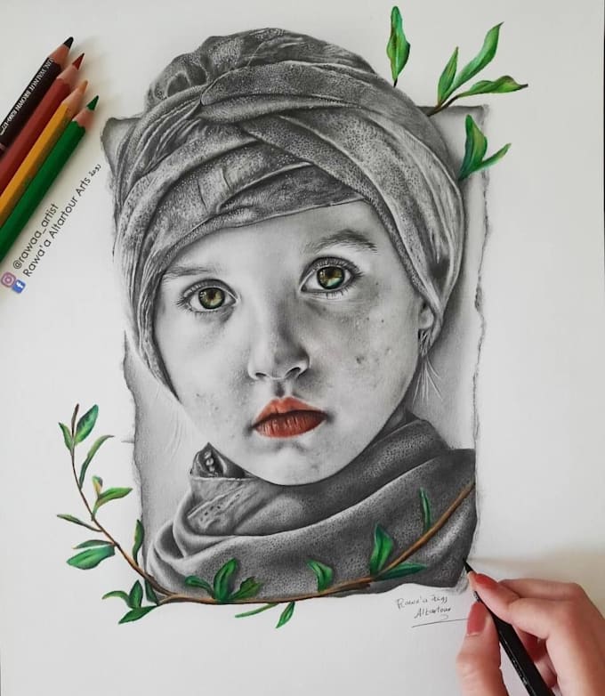 draw realistic pencil portraits from photos