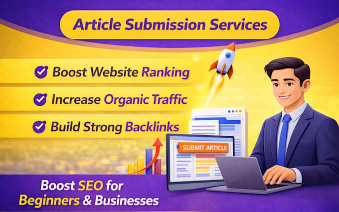 do manual article submission for SEO backlinks