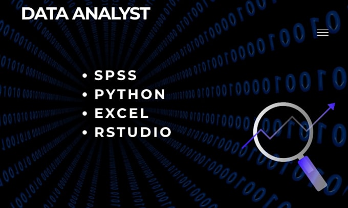 do statistical data analysis in spss, python, excel, rstudio